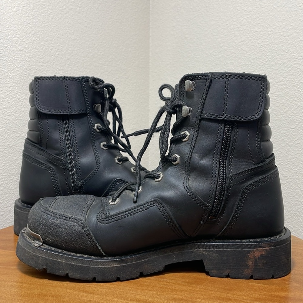 Men’s Harley Davidson Stealth Riding Boot Wolverine Military Style Black 8.5 - Picture 7 of 16